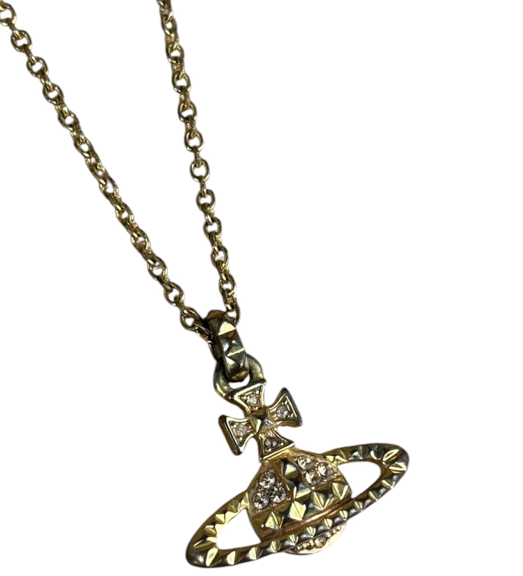 Vivienne Westwood Gold-Tone Orb Pendant Necklace
