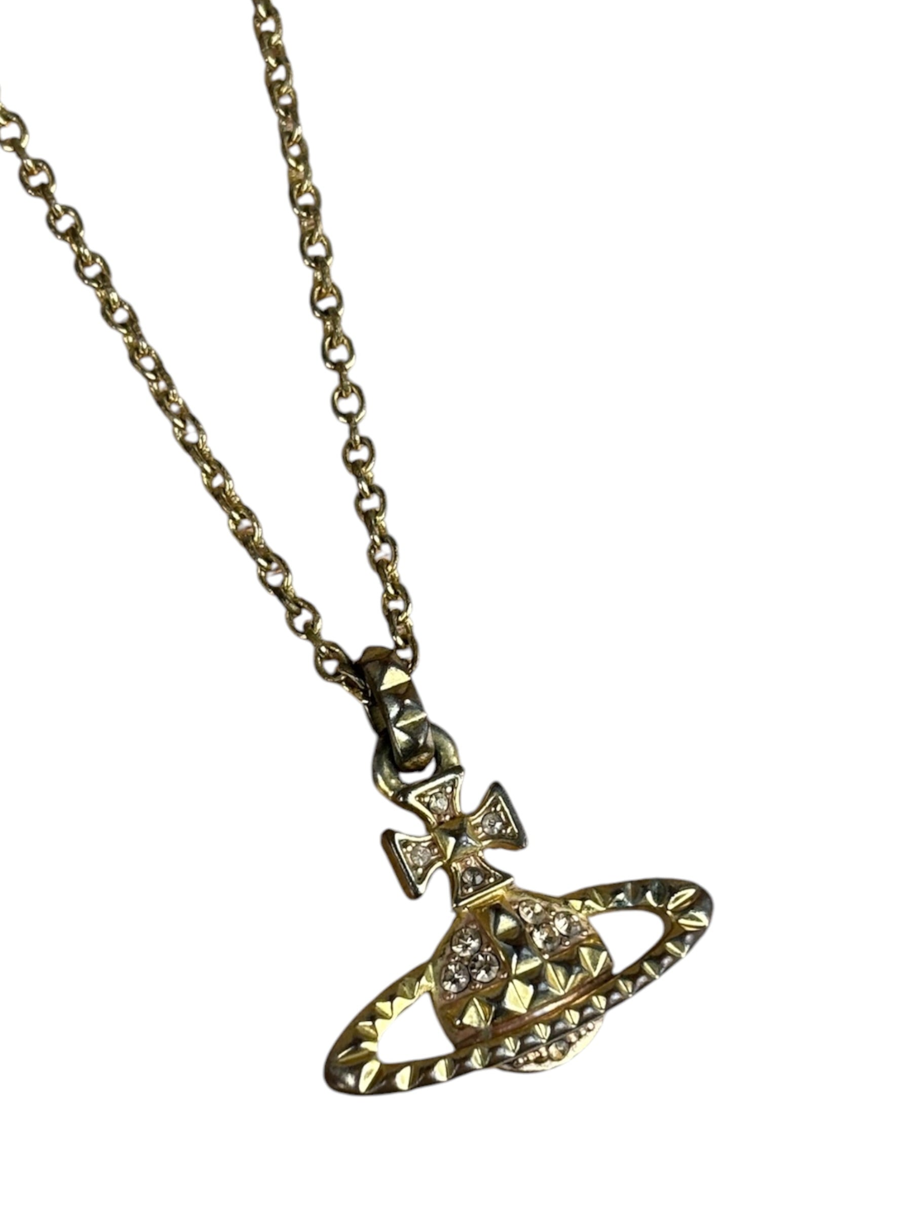 Vivienne Westwood Gold-Tone Orb Pendant Necklace