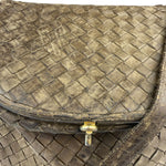 Bottega Veneta Brown Intrecciato Crossbody