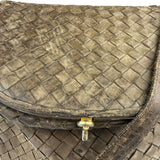 Bottega Veneta Brown Intrecciato Crossbody