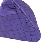 Bottega Veneta Purple Leather Nano Pyramid Pouch
