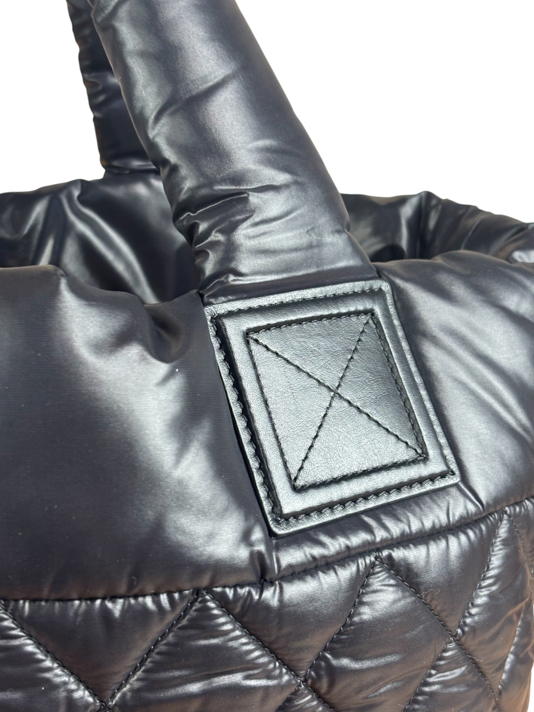 Chanel Black Quilted Nylon Coco Cocoon Puffer Tote Bag 2011