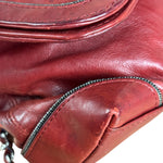 Chanel Red Quilted Leather Chain Shoulder Bag 2007