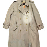 Burberry Long Button-Up Trench Coat