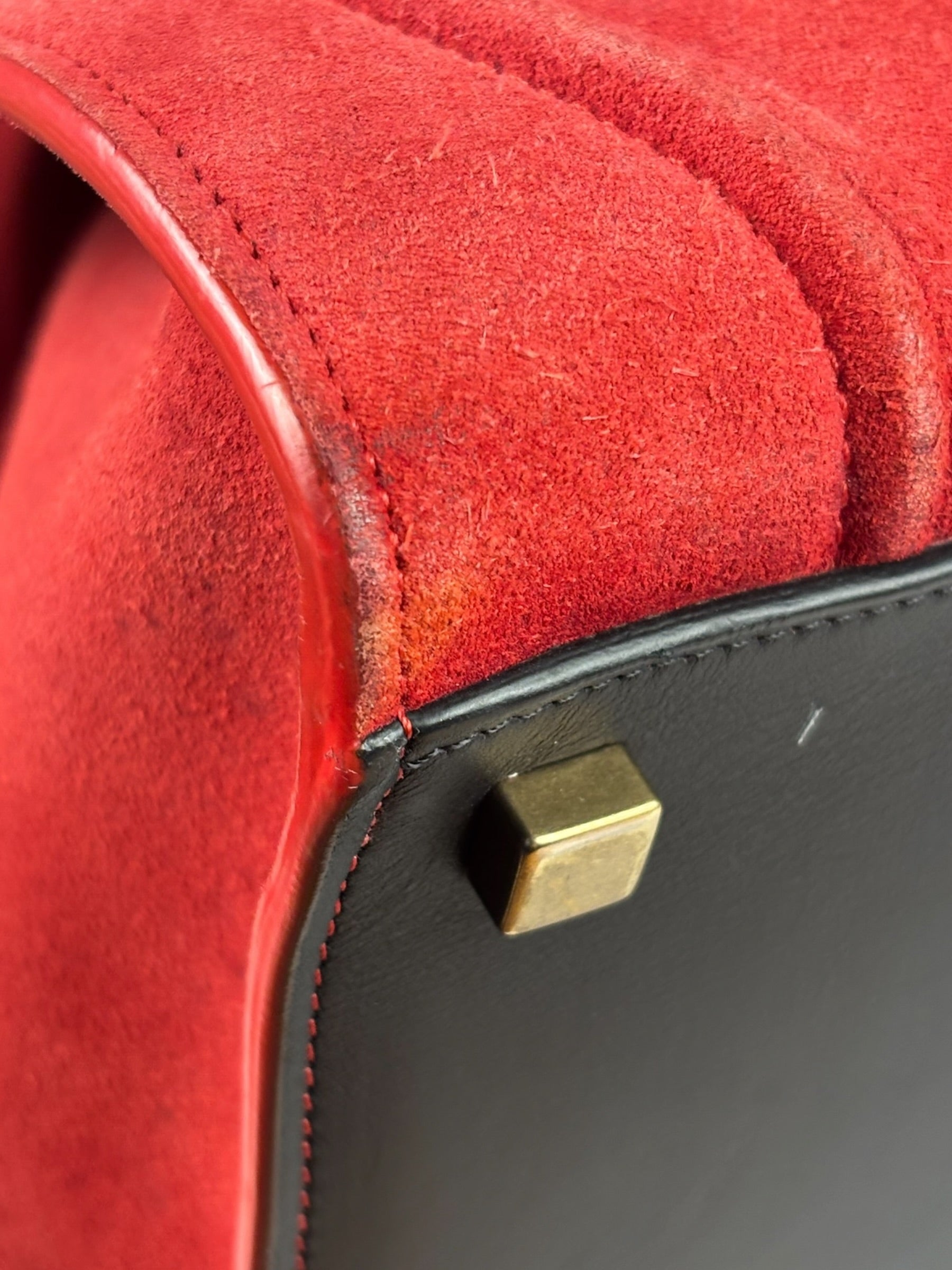 Celine Suede Luggage Phantom Tote Bag