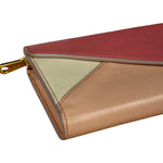 Chloe Pink Leather Envelope Long Wallet