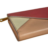 Chloe Pink Leather Envelope Long Wallet