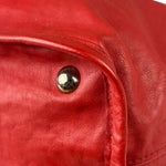 Chanel Red Quilted Leather Natural Beauty Chain Tote 2010
