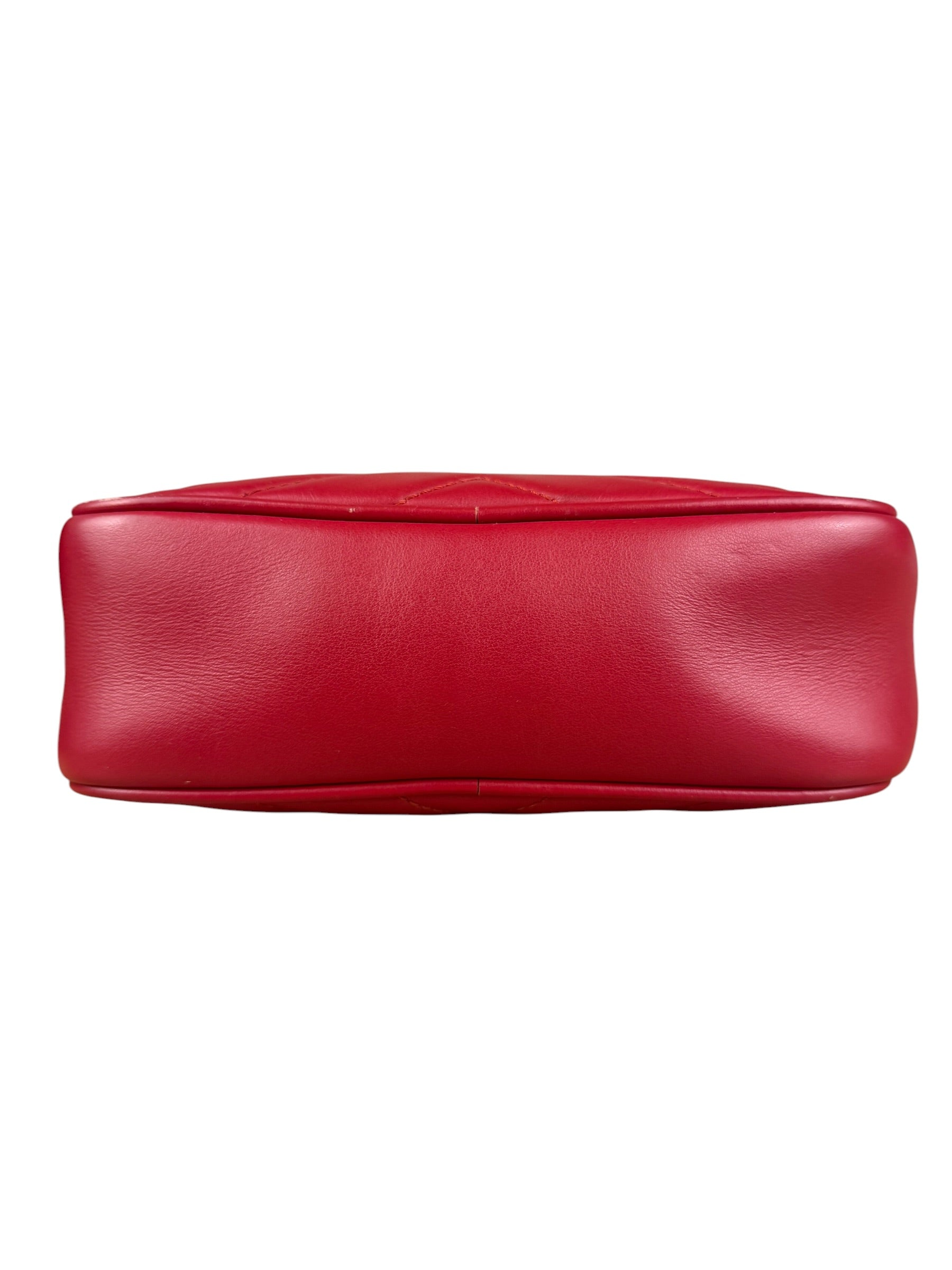 Gucci Leather GG Red Marmont Crossbody