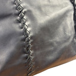 Bottega Veneta Black Intrecciato Fringe Shoulder Bag