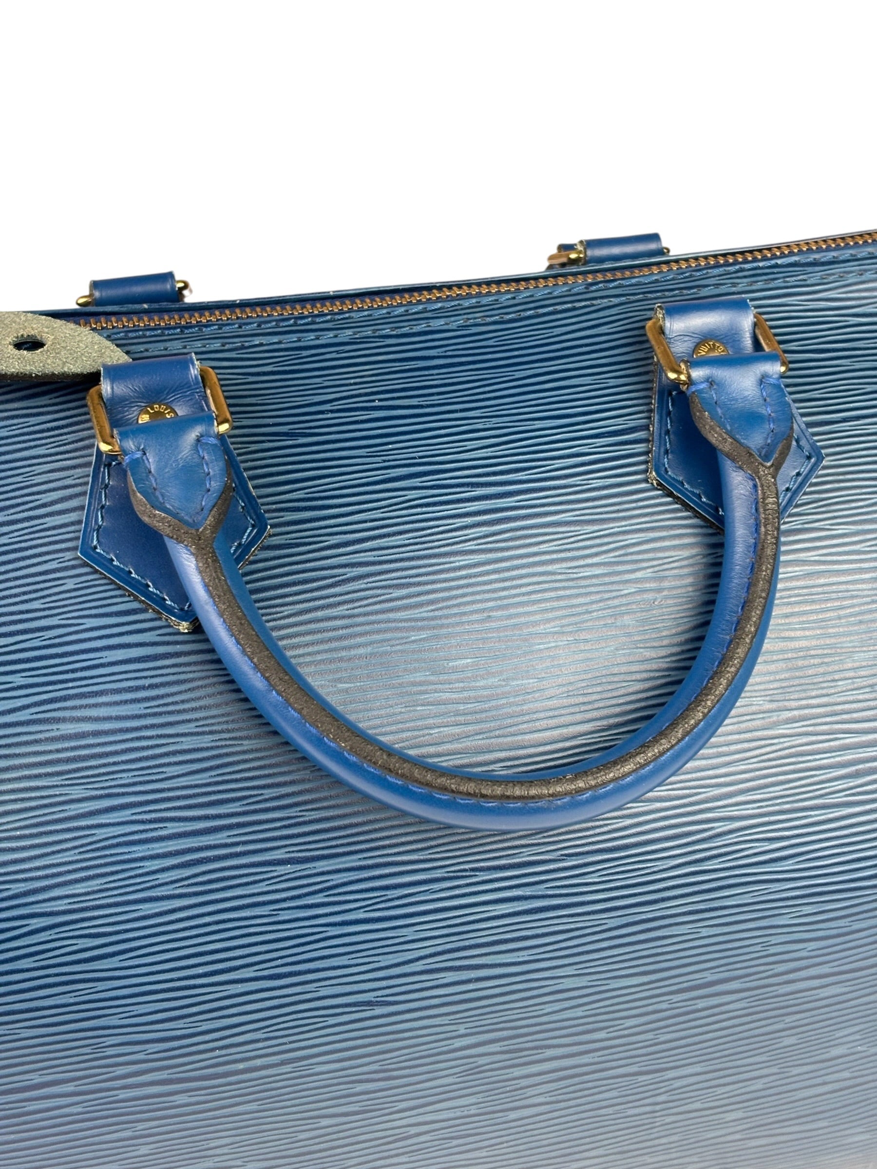 Louis Vuitton Blue Epi Leather Speedy 30