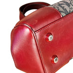 Christian Dior 2005 Doctor Bag Navy/Red Leather Trim