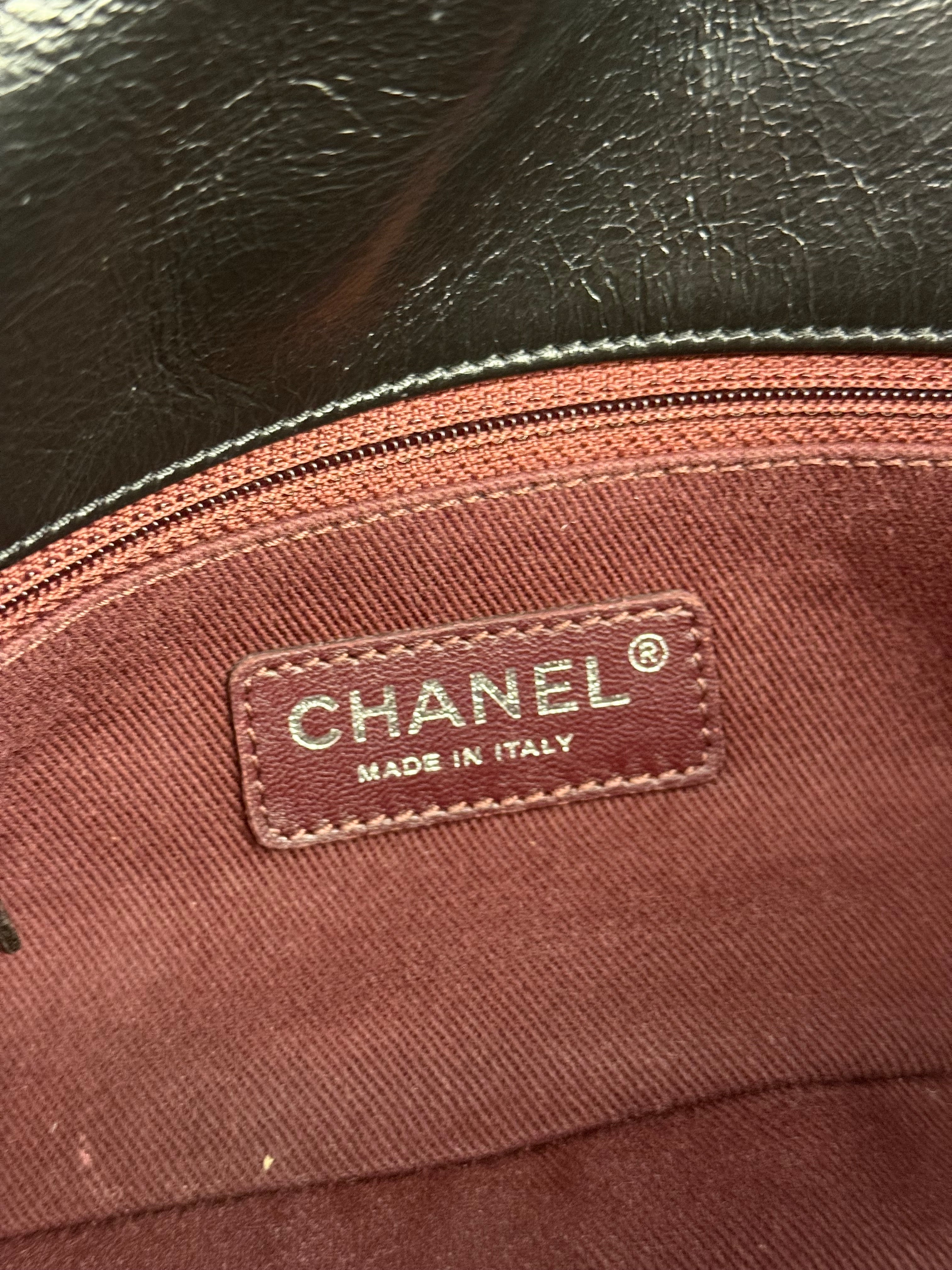 Chanel Black Leather Quilted Leather 31 Rue Cambon Flap Bag 2014