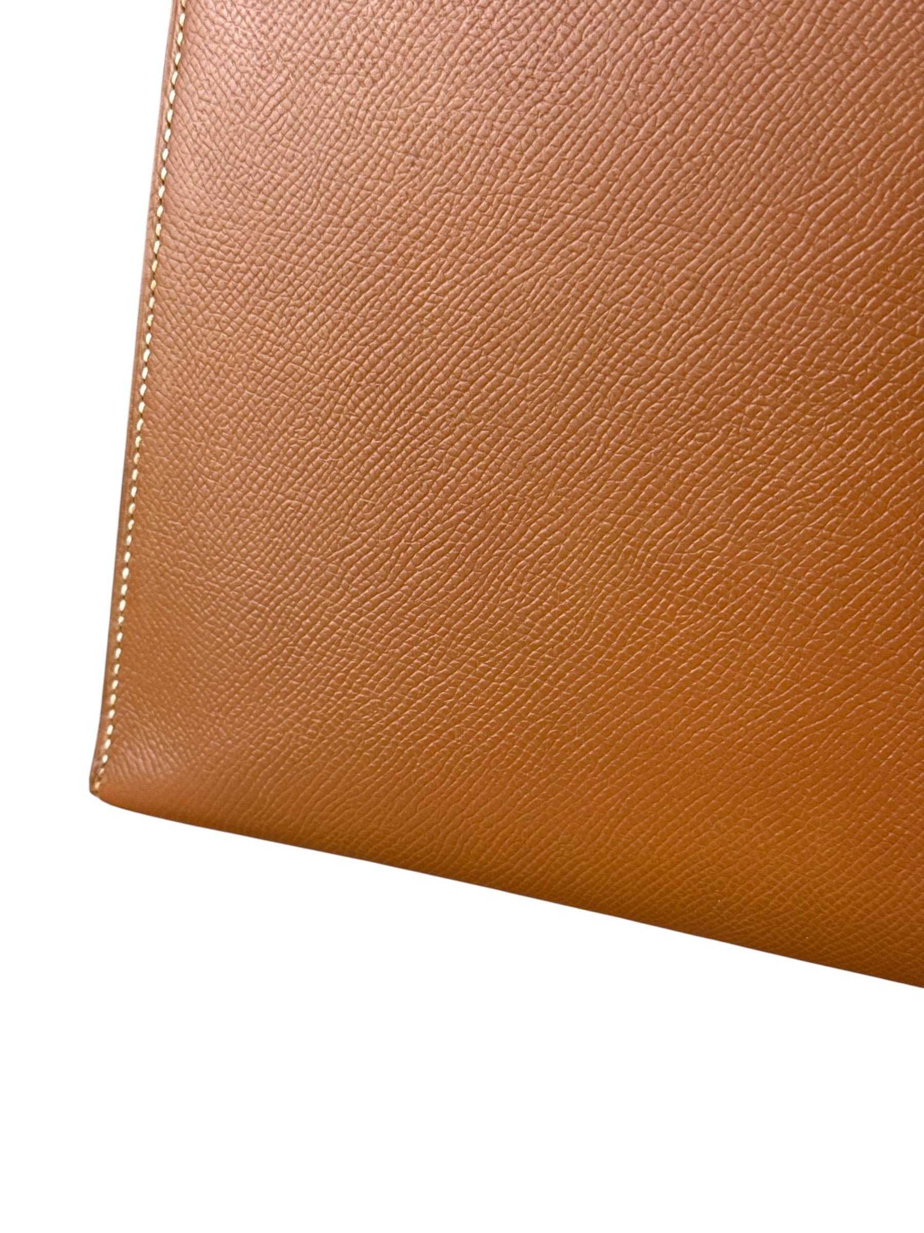 Hermes Kelly 32 Sellier Epsom Gold Handbag 1995