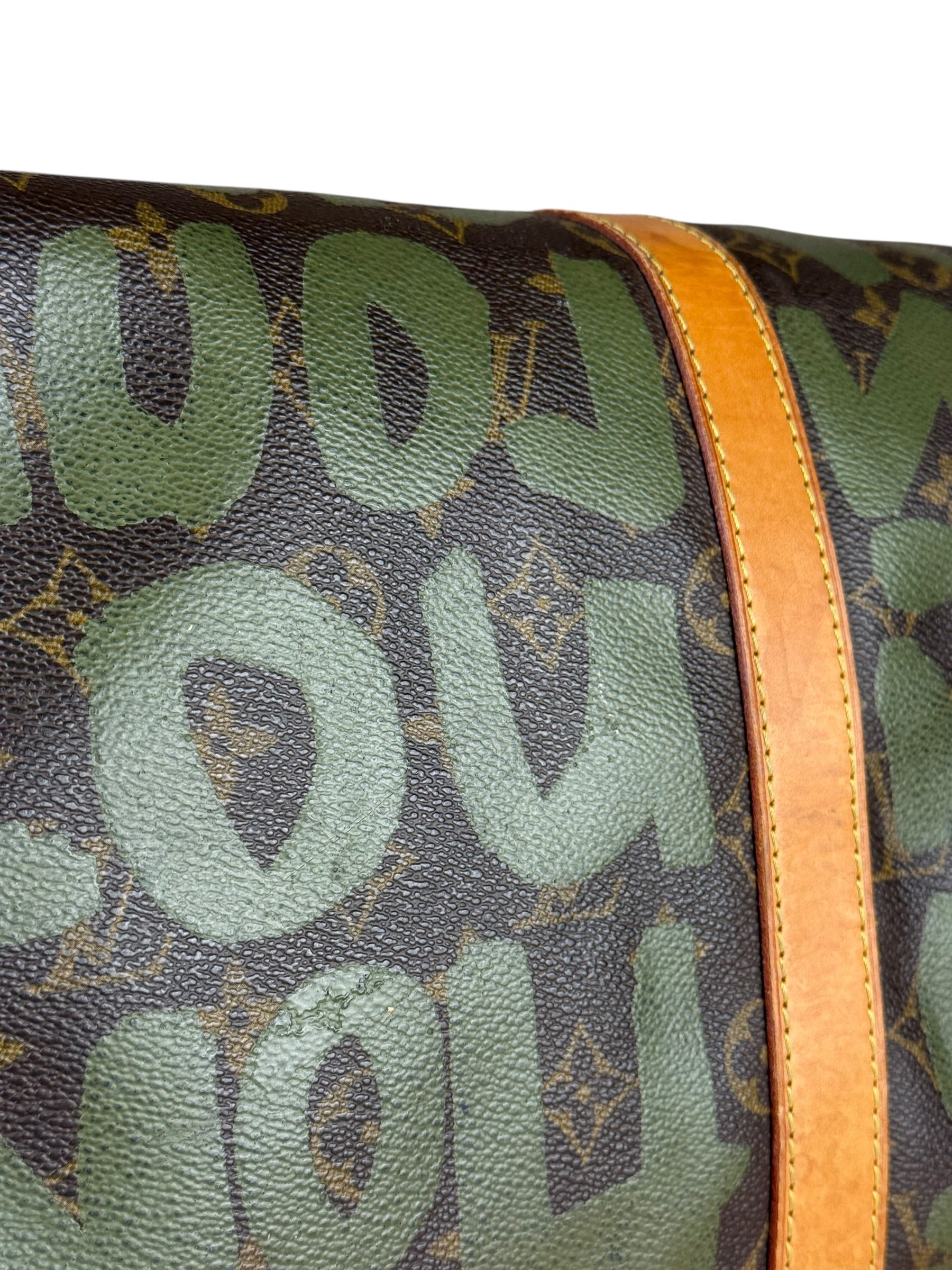 Louis Vuitton Stephen Sprouse Limited Edition Graffiti Keepall 50 Green