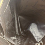 Salvatore Ferragamo Vintage Black Pebbled Leather Tote Bag