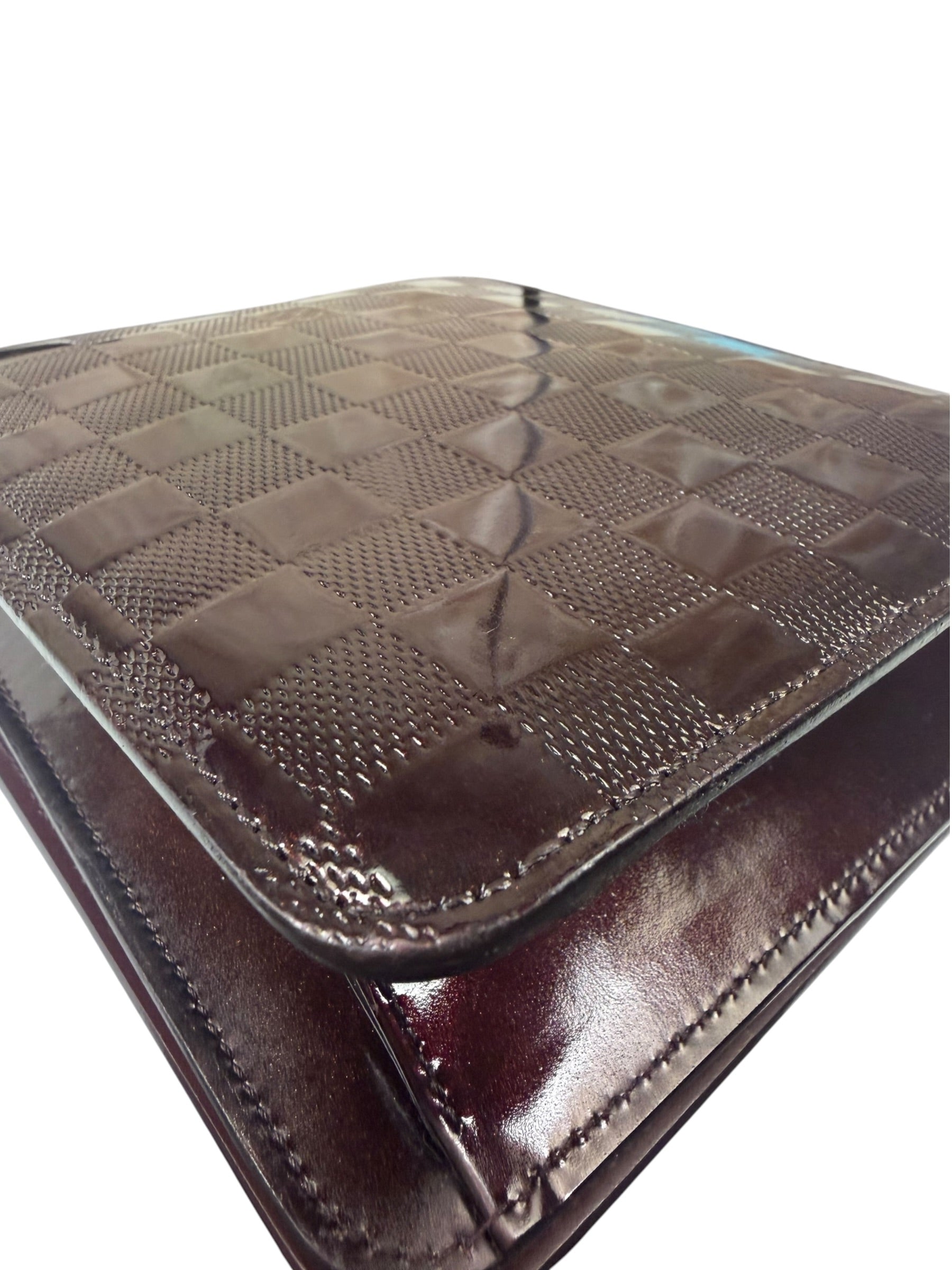 Louis Vuitton Amarante Damier Vernis Club Carmine Shoulder Bag