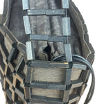 Ferragamo Vintage Black Cut-Out Wood Frame Shoulder Bag