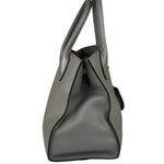 Prada Grey Saffiano Leather Two-Way Tote