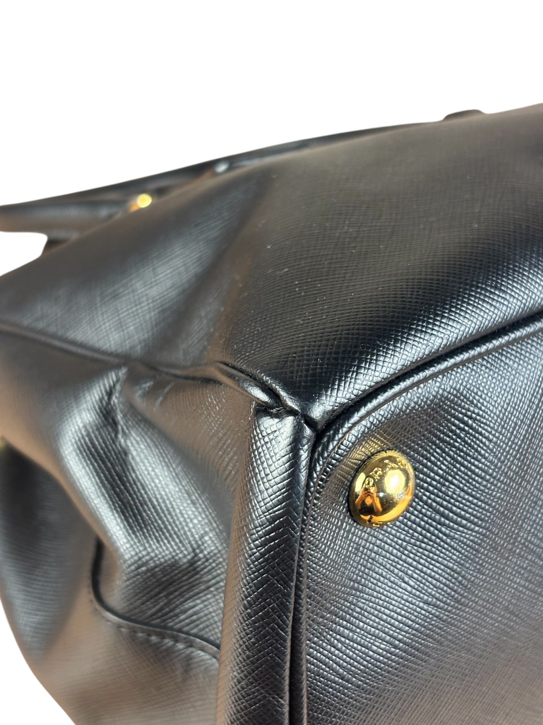 Prada Black Galleria Saffiano Leather Tote