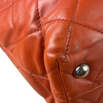 Chanel Red Quilted Calfskin In The Business Tote 2011