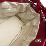 Chanel Patent Red Quilted S Shopper Tote 2013