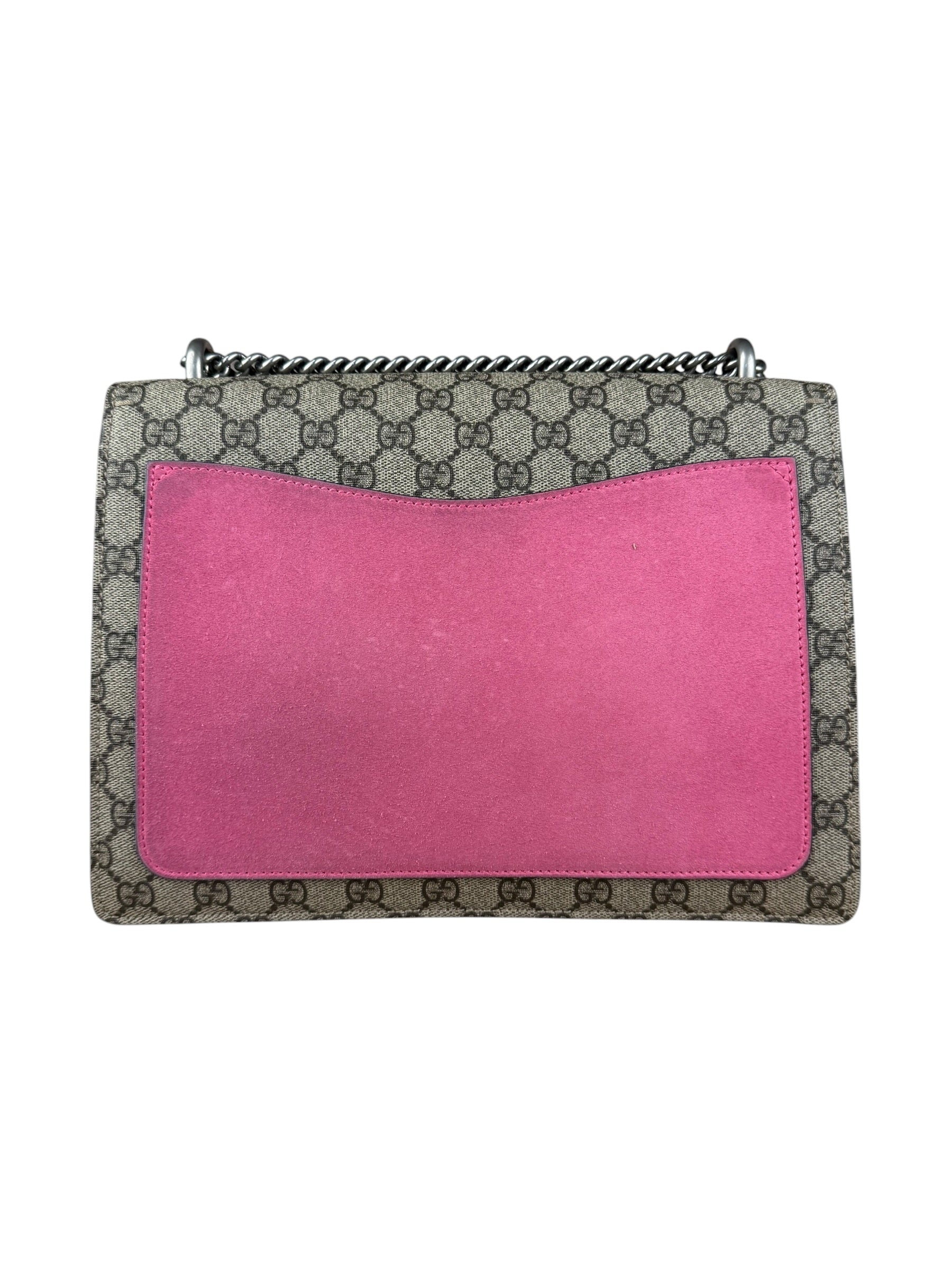 Gucci Pierced Heart Patches Dionysus Chain Shoulder Bag