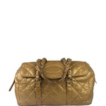 Chanel Gold Quilted Lambskin Lady Braid Flap Bag 2005