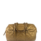 Chanel Gold Quilted Lambskin Lady Braid Flap Bag 2005