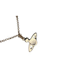 Vivienne Westwood Rose Gold Orb Bas Relief Necklace