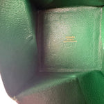 Hermes Green Leather Zoulou Coin Purse
