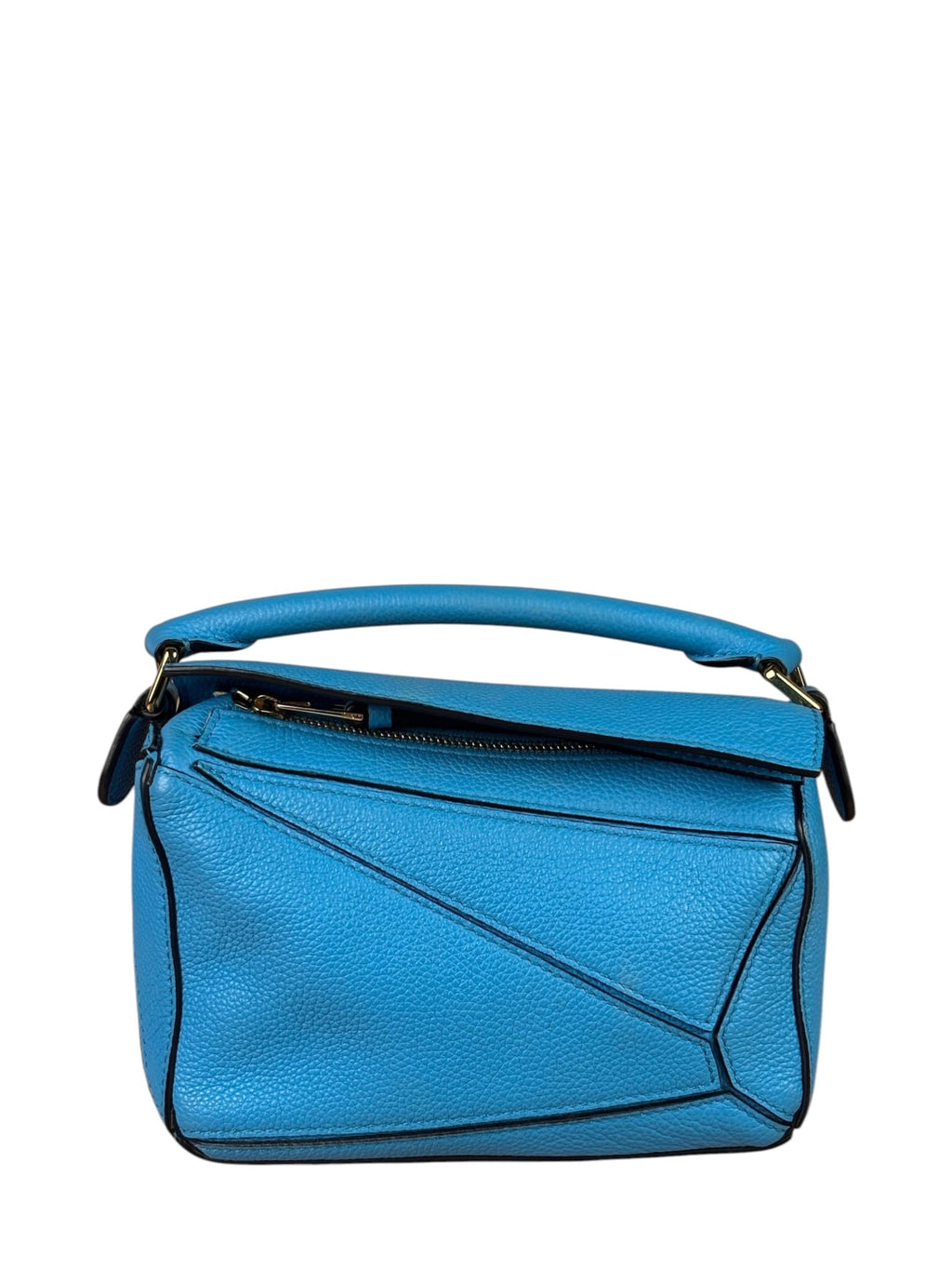 Loewe Blue Leather Puzzled Small Two-Way Bag