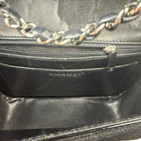 Chanel Black Patent Leather Trim Reissiue Flap Bag 2000