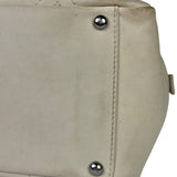 Chanel Cream Chevron Leather Outdoor Ligne Shoulder Bags  2005
