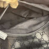 Gucci Black PVC GG Imprime Web Buckle Messenger Bag