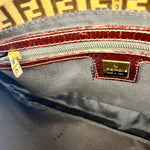 Fendi FF Sequin PVC Coated Canvas Baguette