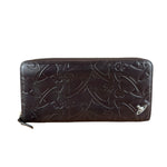 Vivienne Westwood Brown Leather Logo Zippy Wallet