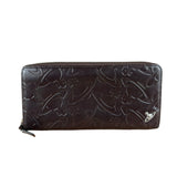Vivienne Westwood Brown Leather Logo Zippy Wallet