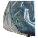 Chanel Blue Quilted Calfskin Large Convertible Boy Two-Way Bag 2012
