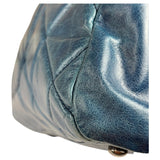 Chanel Blue Quilted Calfskin Large Convertible Boy Two-Way Bag 2012
