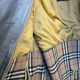 Burberry Vintage Grey Check Lined Coat