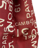 Chanel Vintage Red Canvas Rue Cambon Chain Tote 2002