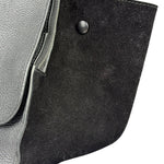 Celine Black Leather/Suede Trapeze Medium Handbag