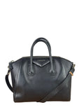 Givenchy Black Leather Antigona Medium Two-Way Bag