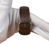 Fendi 210G Salmon Dial Brown Leather Strap