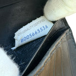 Bottega Veneta Black Intercciato Long Wallet