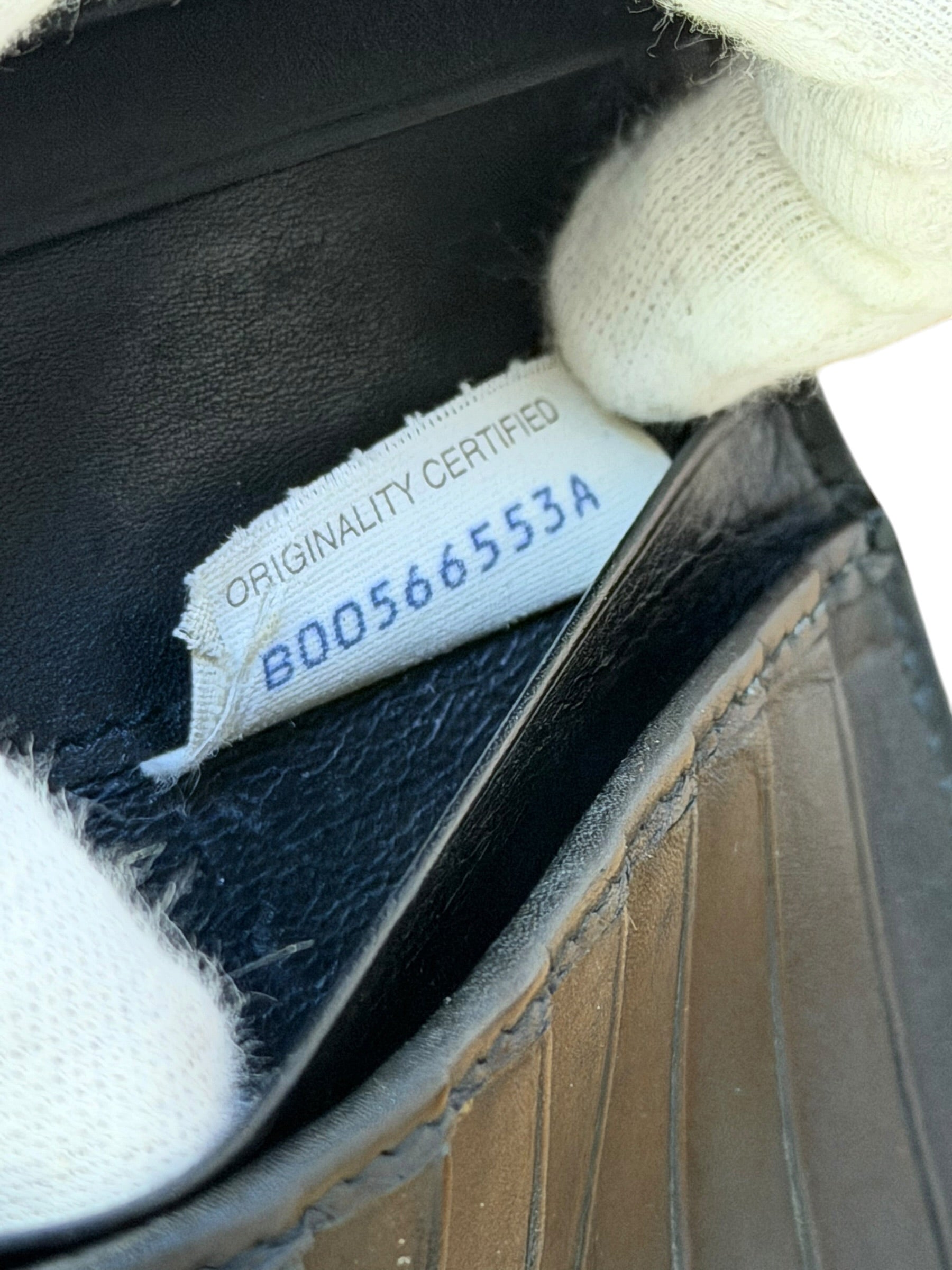 Bottega Veneta Black Intercciato Long Wallet