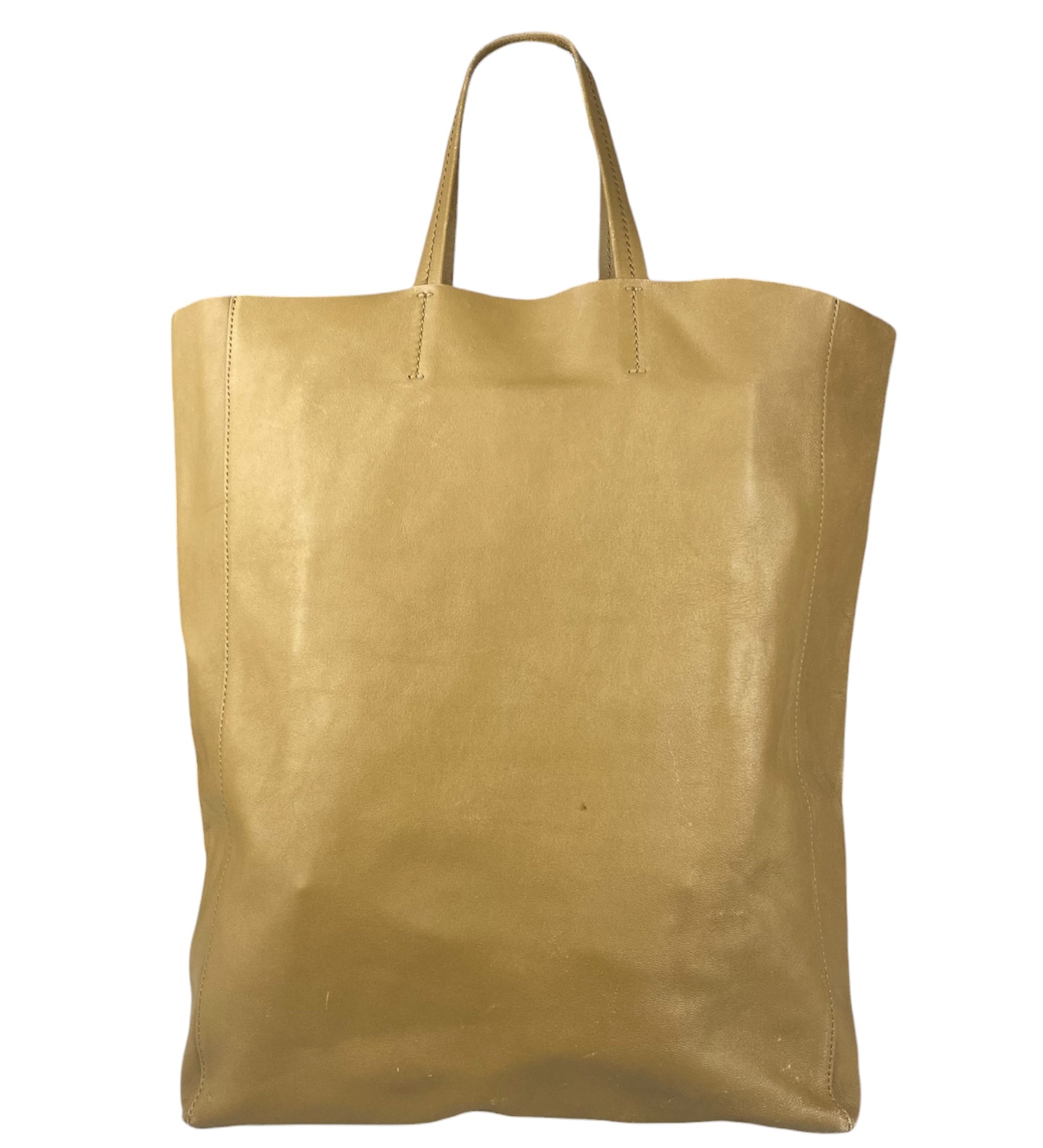 Celine Vertical Cabas Leather Tote