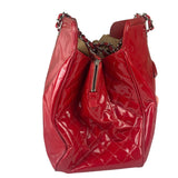 Chanel Lipstick Red Patent Leather Paris-Venice CC Jumbo Tote 2010