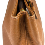 Burberry Vintage Tan Brown Leather Chestnut Shoulder Bag